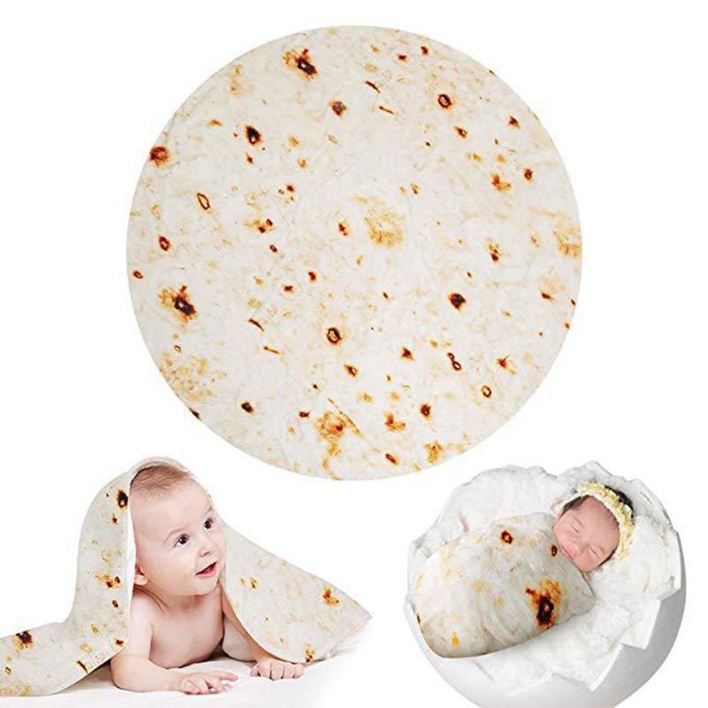Blankets Creative Burrito Funny Tortilla Blanket Super Soft Throw Round Texture For Bed Christmas
Blankets Creative Burrito Funny Tortilla Blanket Super Soft Throw Round Texture For Bed Christmas