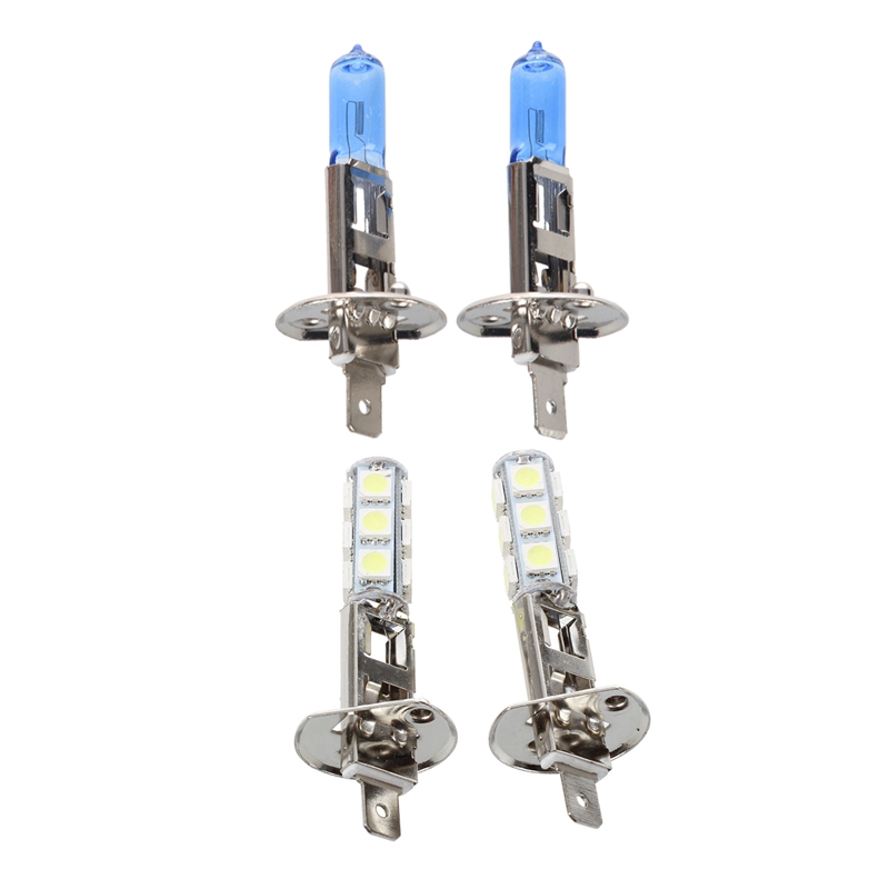 2 xH1 Xenon Hid Super White Headlight Bulbs Bulb Car & 2 pcs Auto light headlight lamp H1 white 13 SMD LED chips, As pic
2 xH1 Xenon Hid Super White Headlight Bulbs Bulb Car & 2 pcs Auto light headlight lamp H1 white 13 SMD LED chips, As pic
