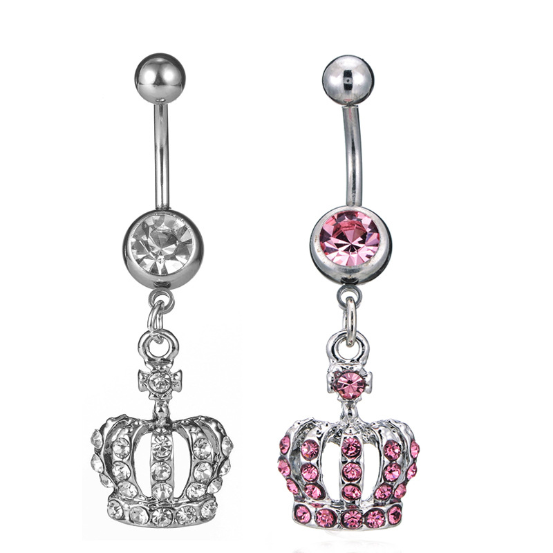 D0698 Crown Belly Ring 14GA 10 MM Length
D0698 Crown Belly Ring 14GA 10 MM Length