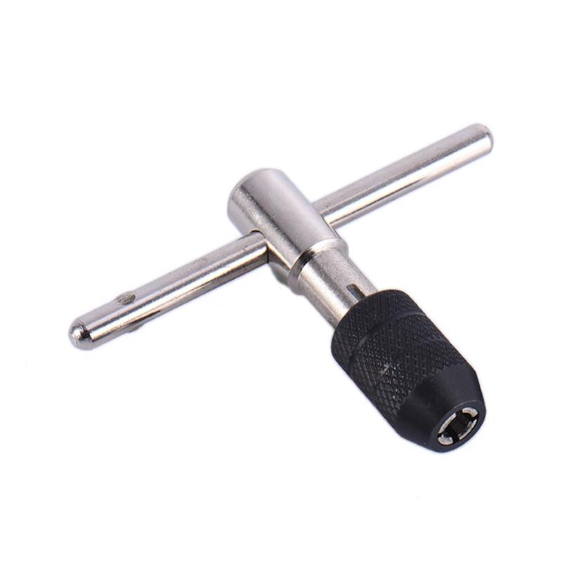 T-Handle Reversible Single Tap Wrench Chuck M3-M8 Screwdriver Tap Holder Hand Tool Adjustable Screw Tapping Threading Tool Hot
T-Handle Reversible Single Tap Wrench Chuck M3-M8 Screwdriver Tap Holder Hand Tool Adjustable Screw Tapping Threading Tool Hot