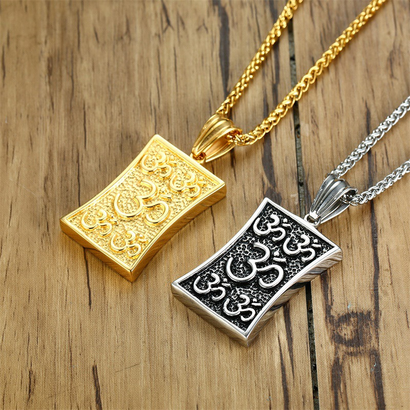 Modyle Punk Mens Yoga Aum Om Ohm Sanskrit Yogi Pendant Necklace with Stainless Steel Chain Male Accessory
Modyle Punk Mens Yoga Aum Om Ohm Sanskrit Yogi Pendant Necklace with Stainless Steel Chain Male Accessory