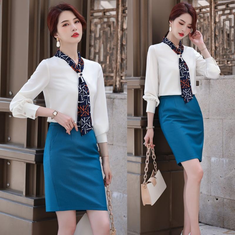 Fashion Office Ladies Blouses & Shirts Women 2 Piece Skirt and Top Sets Long Sleeve White Styles, Blouse only
Fashion Office Ladies Blouses & Shirts Women 2 Piece Skirt and Top Sets Long Sleeve White Styles, Blouse only