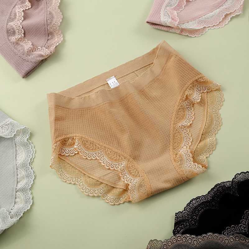 80 Modal Women's Underwear Waist Elastic Large Comfortable Loose Breathable Lace Edge Elastic Not Leg Hip, Black
80 Modal Women's Underwear Waist Elastic Large Comfortable Loose Breathable Lace Edge Elastic Not Leg Hip, Black