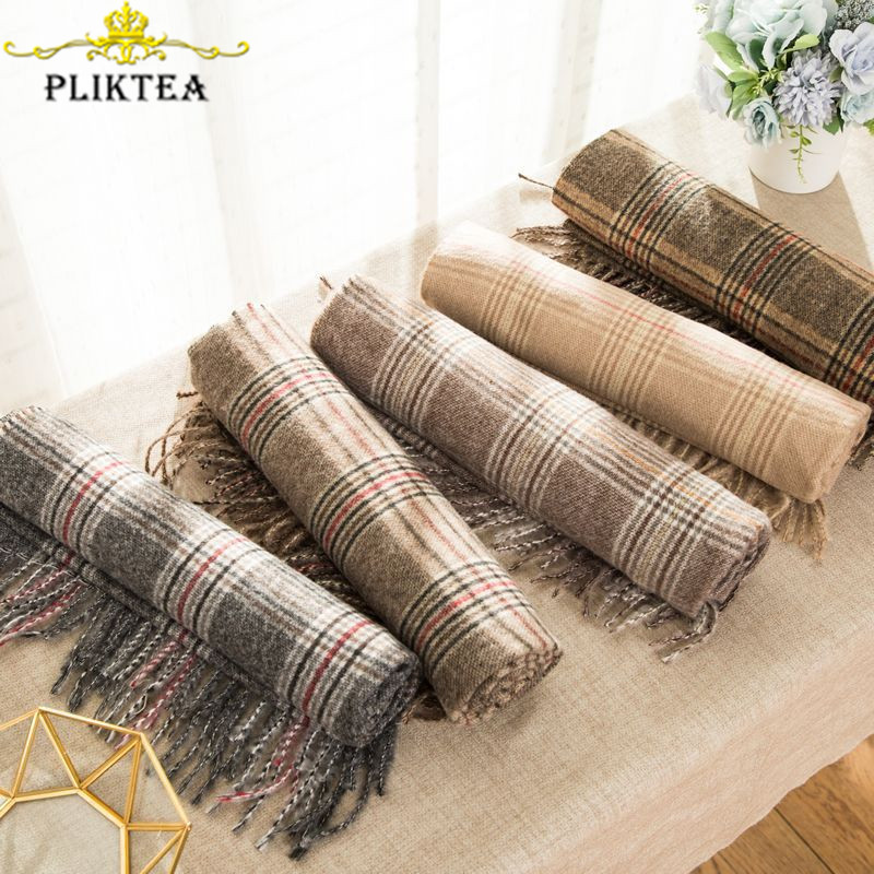 PLIKTEA Autumn Winter Men & Women Merino Wool Plaid Scarf Warm Poncho Female Cashmere Stole Women Shawl Lady Fashion
PLIKTEA Autumn Winter Men & Women Merino Wool Plaid Scarf Warm Poncho Female Cashmere Stole Women Shawl Lady Fashion