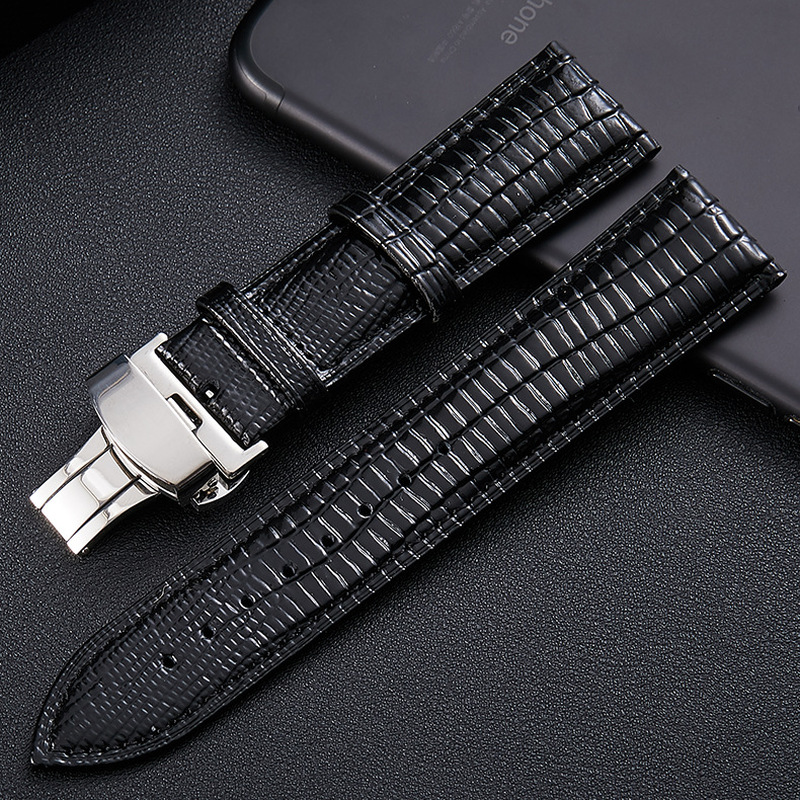 Lizard Texture Butterfly Buckle Leather Watchband Genuine Leather Watch Strap Universal Watch Band 14mm 16mm 18mm 20mm 22mm 24mm
Lizard Texture Butterfly Buckle Leather Watchband Genuine Leather Watch Strap Universal Watch Band 14mm 16mm 18mm 20mm 22mm 24mm
