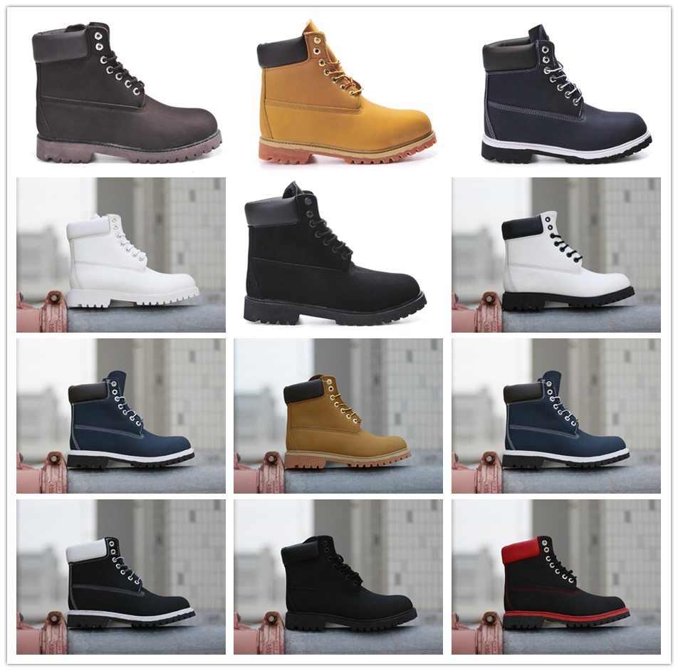 Wheat Nubuck Black Red White Waterproof boots For Men Women Sports Winter Sneaker Chestnut Casual Trainer Men Women Work boots
