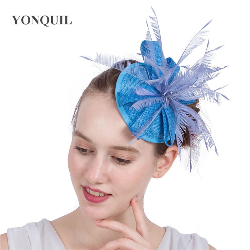 18 Colors Imitation sinamay fascinator base hat with fether and hair clips elegant women wedding light blue solid fascinator hats SYF137
18 Colors Imitation sinamay fascinator base hat with fether and hair clips elegant women wedding light blue solid fascinator hats SYF137