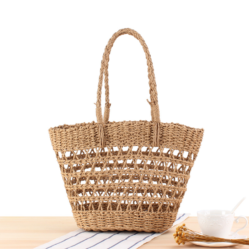 New Hollow Straw Bag Holiday One-shoulder Vegetable Basket Trendy Personalized Straw Bag Handbags for Women 2020, As pic
New Hollow Straw Bag Holiday One-shoulder Vegetable Basket Trendy Personalized Straw Bag Handbags for Women 2020, As pic