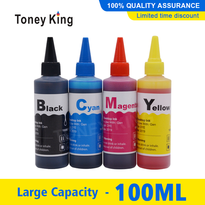 Toney King 100ml Printer Ink For 304 304XL 650 650XL 652 652XL 662 662XL 818 818XL 901 901XL Ink Cartridge
Toney King 100ml Printer Ink For 304 304XL 650 650XL 652 652XL 662 662XL 818 818XL 901 901XL Ink Cartridge