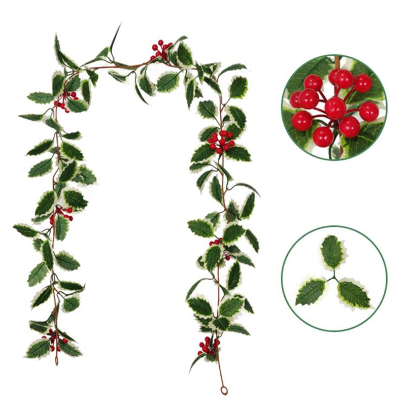 175cm Multicolor Christmas Berry Garland Decorative Supplies Artificial Garland Red Berry Stylish Festival Ornaments
175cm Multicolor Christmas Berry Garland Decorative Supplies Artificial Garland Red Berry Stylish Festival Ornaments