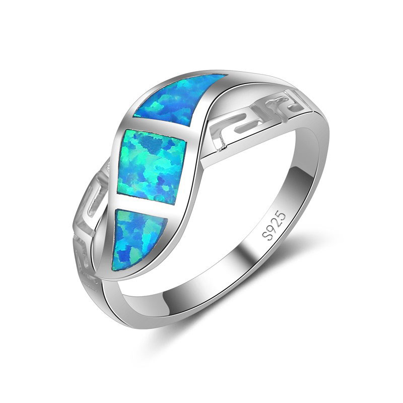 925 Sterling Silver Rings For Women/Men Wedding Engagement Jewelry Hollow Out Blue Fire Opal Party Finger Ring For Female
925 Sterling Silver Rings For Women/Men Wedding Engagement Jewelry Hollow Out Blue Fire Opal Party Finger Ring For Female