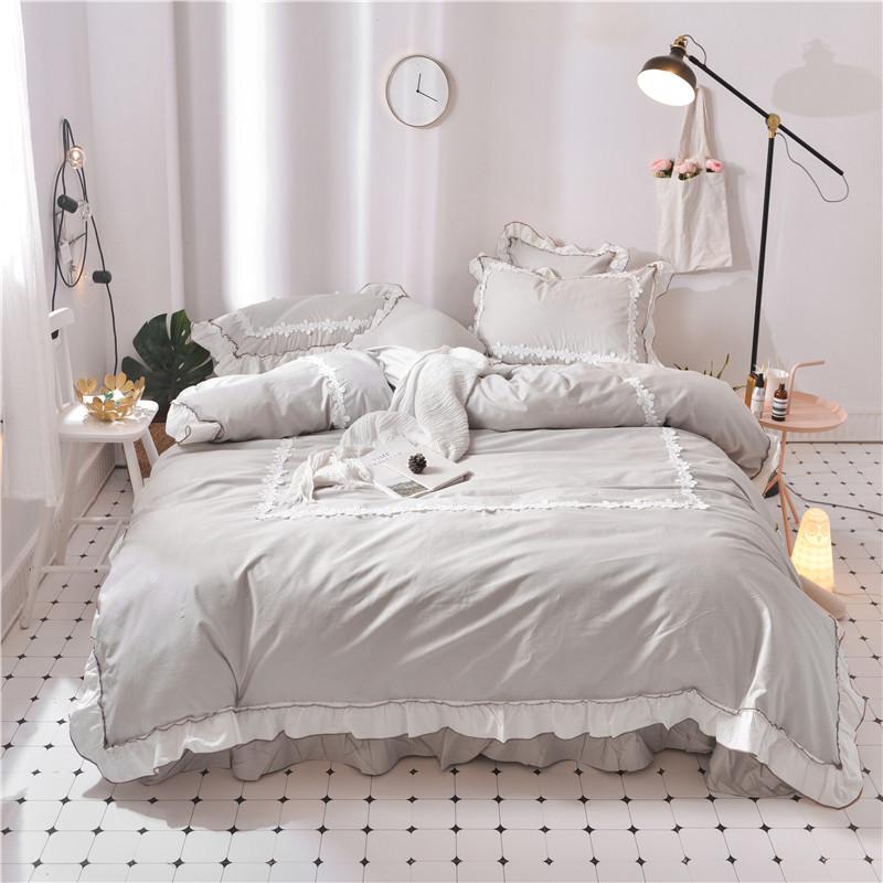 High-quality 100% Cotton Pure Princess Ruffles Bedding set Applique Duvet Cover set Bed Sheet Pillowcases Queen King Size 4/6pcs, Sf7
High-quality 100% Cotton Pure Princess Ruffles Bedding set Applique Duvet Cover set Bed Sheet Pillowcases Queen King Size 4/6pcs, Sf7