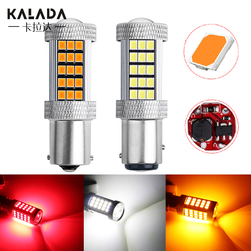 

2X High Bright Canbus S25 1156 BA15S P21W For Car LED Turn Signal Light 1157 BAY15D P21/5W Brake Lamp Reverse Bulb 12V Red Amber, As pic