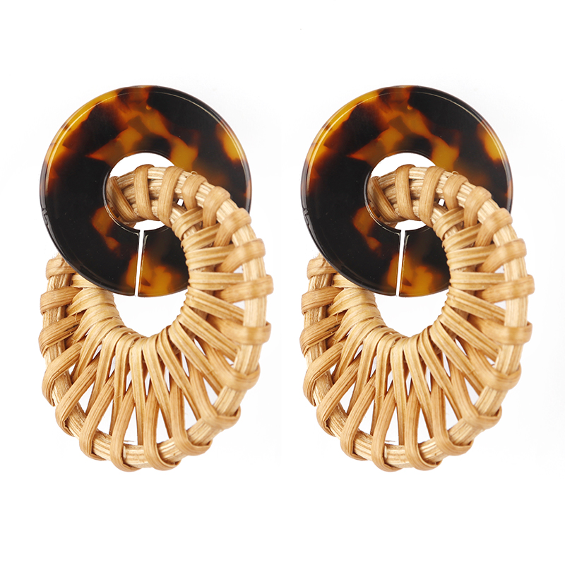 AENSOA Handmade Bohemia Round Rattan Drop Earrings For Women Straw Weave Rattan Knit Vine Unique Dangle Earrings Fashion Jewelry
AENSOA Handmade Bohemia Round Rattan Drop Earrings For Women Straw Weave Rattan Knit Vine Unique Dangle Earrings Fashion Jewelry