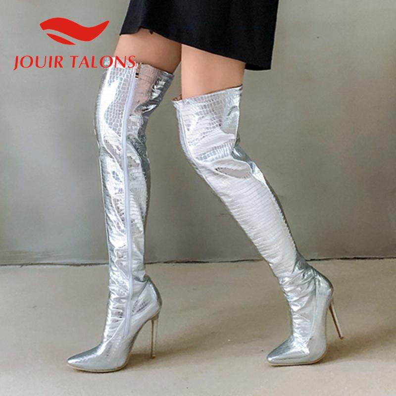 JOUIR TALONS High Quality Big Size 48 Shoes Woman Sexy Party Gold Over-the-knee Boots Pointed Toe Thin High Heels Female Shoes, Black
JOUIR TALONS High Quality Big Size 48 Shoes Woman Sexy Party Gold Over-the-knee Boots Pointed Toe Thin High Heels Female Shoes, Black