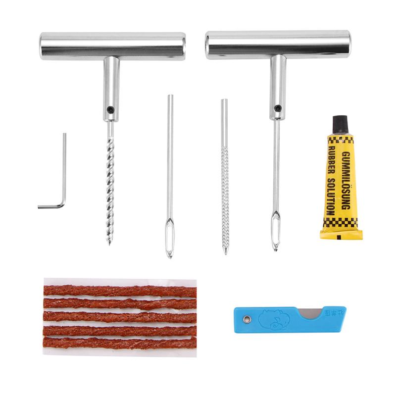 Car Tire Repair Tool Tire Repair Kit Studding Tool Set Auto Bike Tubeless Tyre Puncture Plug Garage Tools
Car Tire Repair Tool Tire Repair Kit Studding Tool Set Auto Bike Tubeless Tyre Puncture Plug Garage Tools