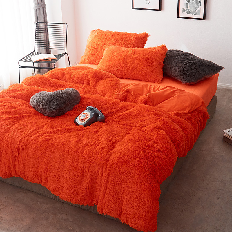 Coral fleece Winter Thick Bedding Set Pure Color Mink Velvet Duvet Cover Bed sheet Bed Linen Pillowcases Lamb velvet coral, 18
Coral fleece Winter Thick Bedding Set Pure Color Mink Velvet Duvet Cover Bed sheet Bed Linen Pillowcases Lamb velvet coral, 18