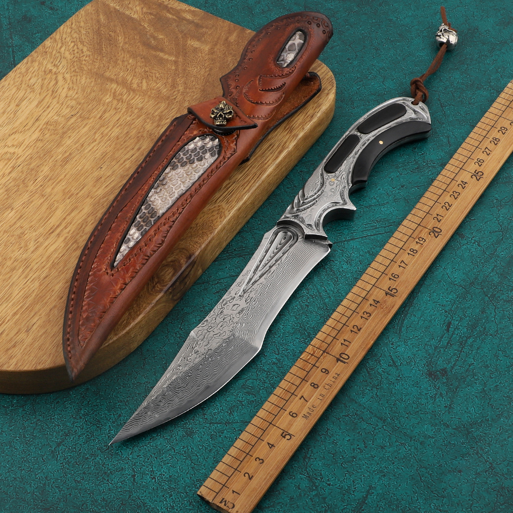 Ice goddess Damascus straight knife tactical survival hunting knife fixed knife EDC practical ebony handle outdoor folding camping
Ice goddess Damascus straight knife tactical survival hunting knife fixed knife EDC practical ebony handle outdoor folding camping