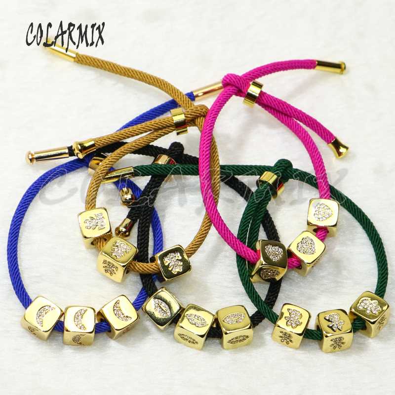 4Pcs three Gold Cube Zircon charms Bracelet Gold color charms jewelry Bracelet elegant jewelry gift for lady 50282
4Pcs three Gold Cube Zircon charms Bracelet Gold color charms jewelry Bracelet elegant jewelry gift for lady 50282