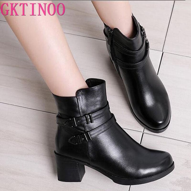 GKTINOO Snow Boots Genuine Leather Women's Shoes Mother Ladies Female Winter Wool Fur High Heel Warm Boots Plus Size35-40, Black with fur
GKTINOO Snow Boots Genuine Leather Women's Shoes Mother Ladies Female Winter Wool Fur High Heel Warm Boots Plus Size35-40, Black with fur