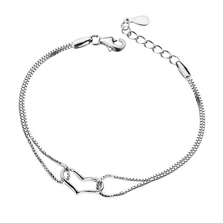 Classic Heart Box Chain Women Bracelet Bangles Silver Color Trendy Cuff Jewelry girl Gift Extension Chain Wholesale
Classic Heart Box Chain Women Bracelet Bangles Silver Color Trendy Cuff Jewelry girl Gift Extension Chain Wholesale