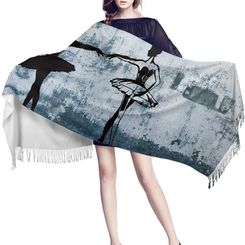 Women Winter Scarf Ballet Dancer Danced Wall Female Cashmere Scarves Men Shawl Women's Blanket Scarf Warm Shawl with Tassel
Women Winter Scarf Ballet Dancer Danced Wall Female Cashmere Scarves Men Shawl Women's Blanket Scarf Warm Shawl with Tassel