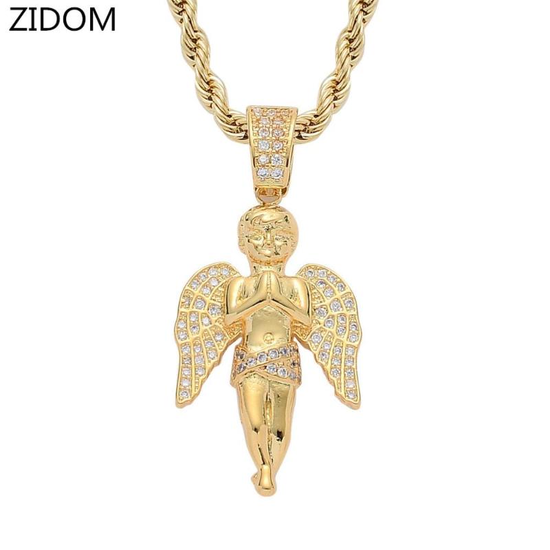 Men/Women Hip hop iced out bling angel pendant necklaces Zircon High quality Hiphop pendants Necklace fashion jewelry gifts
Men/Women Hip hop iced out bling angel pendant necklaces Zircon High quality Hiphop pendants Necklace fashion jewelry gifts