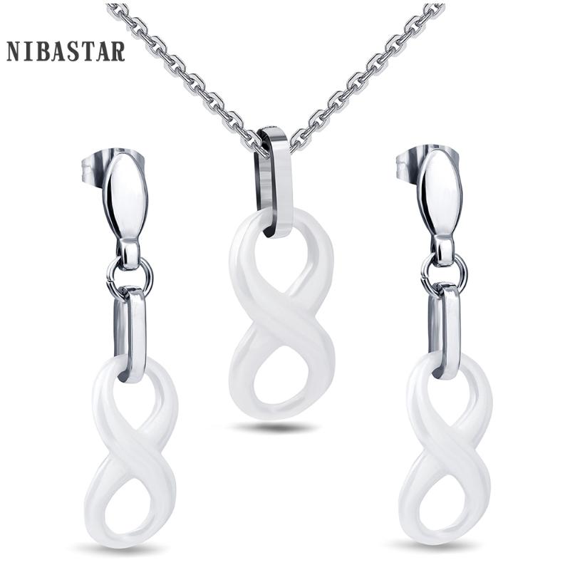 Charm Fashion Infinity 8 Pendant Necklaces & 8 Shape Earrings Elegant White And Black Jewelry Set For Women Wedding Jewelry Gift, As pic
Charm Fashion Infinity 8 Pendant Necklaces & 8 Shape Earrings Elegant White And Black Jewelry Set For Women Wedding Jewelry Gift, As pic