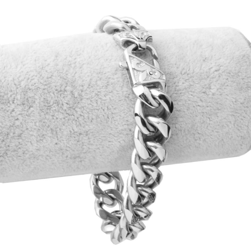 12/15mm 7-11"Polished Biker Stainless Steel Silver Color Curb Cuban Chain Bracelet Fashion Men's Women's Daily Jewelry Xmas Gift
12/15mm 7-11"Polished Biker Stainless Steel Silver Color Curb Cuban Chain Bracelet Fashion Men's Women's Daily Jewelry Xmas Gift