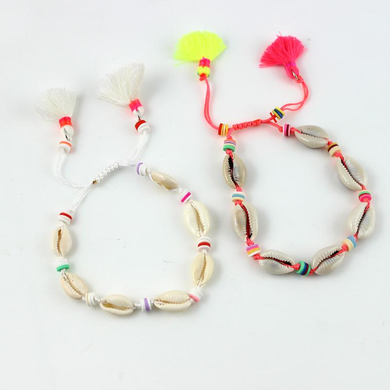 Bohemian Style manual Red Tassels Adjustable Bracelet Sea Shell Fashion Accessories
Bohemian Style manual Red Tassels Adjustable Bracelet Sea Shell Fashion Accessories