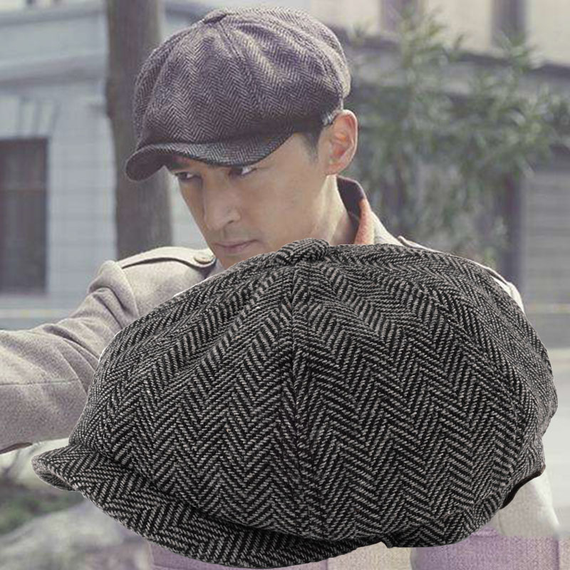 Winter Warm Felt Peaked Cap Male Casual Octagonal Hat Women Wool Beret Hat Man Big Size Newsboy Cap 58cm 60cm 62cm, Coffee striped
Winter Warm Felt Peaked Cap Male Casual Octagonal Hat Women Wool Beret Hat Man Big Size Newsboy Cap 58cm 60cm 62cm, Coffee striped
