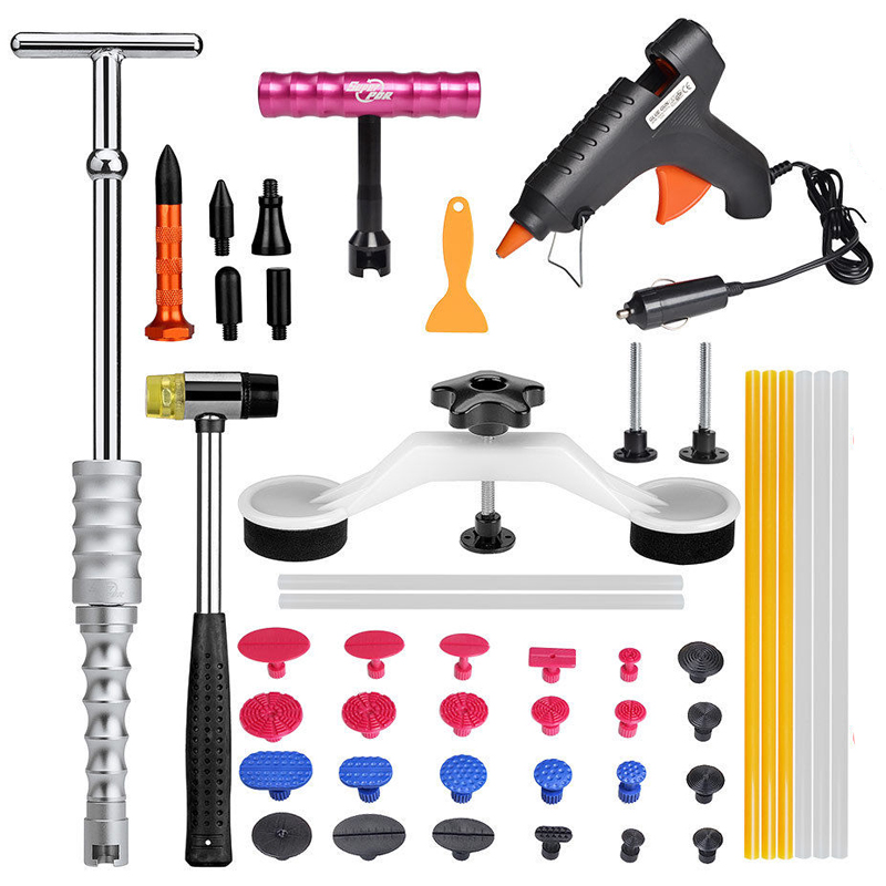 PDR Tools Removing Dents Tool Auto Body Repair Tool with Car Glue Gun Glue Tabs Dent Puller Dent Repair for Any Dents
PDR Tools Removing Dents Tool Auto Body Repair Tool with Car Glue Gun Glue Tabs Dent Puller Dent Repair for Any Dents