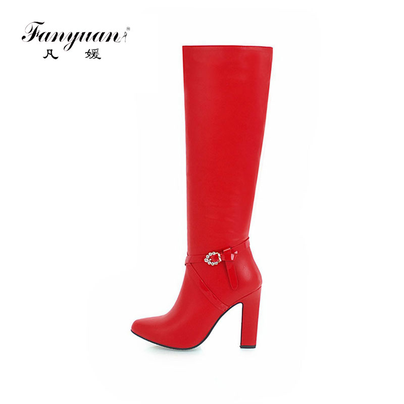 fanyuan Solid Crystal Knee-high boots women winter thigh chunky boots belt buckle Motorcycle warm short plush shoes, Black-rm without fur
fanyuan Solid Crystal Knee-high boots women winter thigh chunky boots belt buckle Motorcycle warm short plush shoes, Black-rm without fur