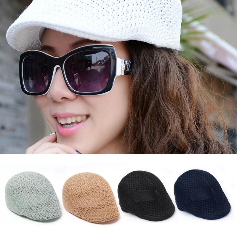 Berets Summer Fashion Cap Women Men Breathable Mesh Caps Solid Adult Casual Black White Hat Unisex Beach Sun Block
Berets Summer Fashion Cap Women Men Breathable Mesh Caps Solid Adult Casual Black White Hat Unisex Beach Sun Block