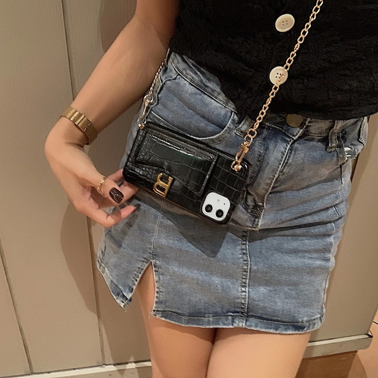 Luxury Vintage Vegan Crocodile Leather Wallet Clutch Back Case Crossbody Bag Lanyard Strap Bracket Phone Shell for iPhone 11 Pro Max XR 7, Black
Luxury Vintage Vegan Crocodile Leather Wallet Clutch Back Case Crossbody Bag Lanyard Strap Bracket Phone Shell for iPhone 11 Pro Max XR 7, Black