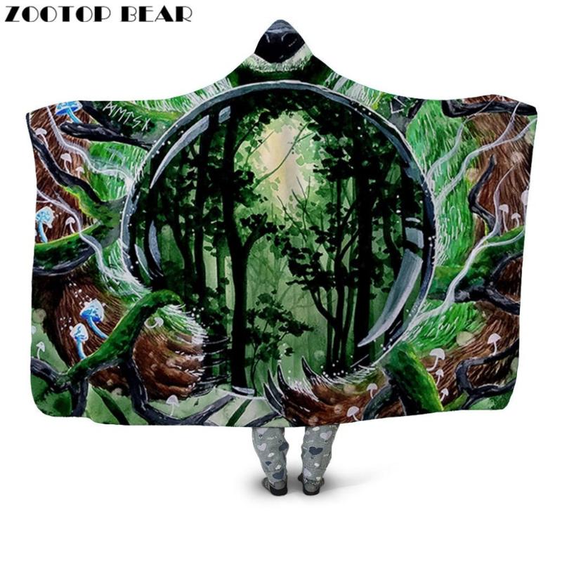 Forest Animal Hooded Blanket Wearable Retro Decoration Throw Blankets Woman Popular Fashion 3D print Soft Portable Adult Bedding
Forest Animal Hooded Blanket Wearable Retro Decoration Throw Blankets Woman Popular Fashion 3D print Soft Portable Adult Bedding
