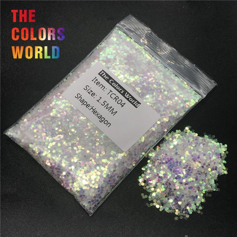 TCR04 Iridescent Rainbow White With Blue Light Colorful Hexagon Shape Glitter Nail Art Decoration Body Glitter Eye Shadow DIY
TCR04 Iridescent Rainbow White With Blue Light Colorful Hexagon Shape Glitter Nail Art Decoration Body Glitter Eye Shadow DIY