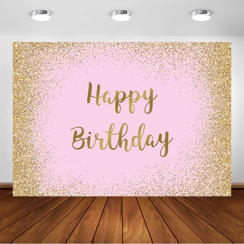 Glitter Golden Pink Photography Backgrounds Girls Women Gold Birthday Party Banner Customize Backdrop Adult Birthday Decorations
Glitter Golden Pink Photography Backgrounds Girls Women Gold Birthday Party Banner Customize Backdrop Adult Birthday Decorations