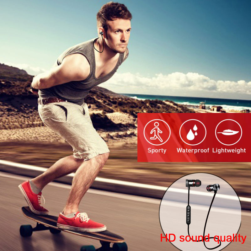 50 Bluetooth Earphone Sports Neckband Magnetic Wireless Headset Stereo Earbuds Music Metal Headphones With Mic For All Phones82667