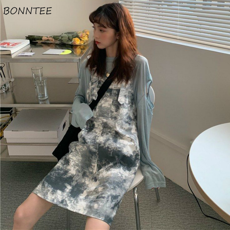 Sleeveless Dress Women Strappy Tie-dye Design Retro New Arrival Summer Chic Student Midi Dresses Leisure Streetwear Ulzzang Ins, As shown
Sleeveless Dress Women Strappy Tie-dye Design Retro New Arrival Summer Chic Student Midi Dresses Leisure Streetwear Ulzzang Ins, As shown