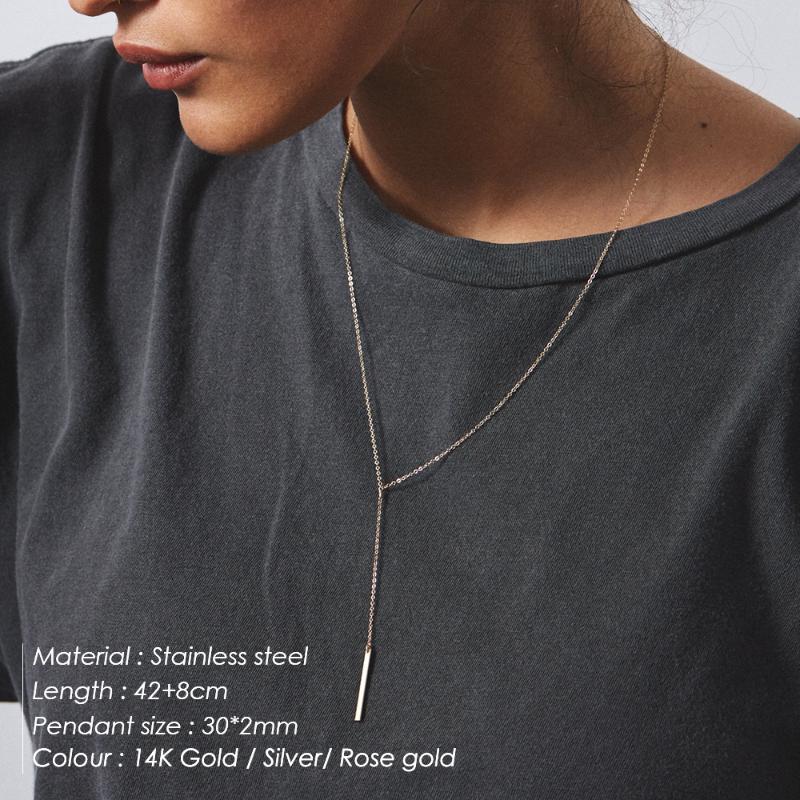 Laramoi Women Pendant Long Necklace Strip Party Girl trendy Necklace Stainless Steel Exquisite Accessories Jewelry Gift
Laramoi Women Pendant Long Necklace Strip Party Girl trendy Necklace Stainless Steel Exquisite Accessories Jewelry Gift