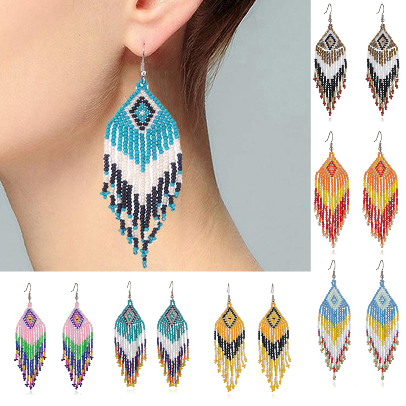 Dangle & Chandelier Fashion Long Link Chain Tassel Beaded Earrings Bohemian Vintage Drop Earring Handmade Jewelry For Women Gift
Dangle & Chandelier Fashion Long Link Chain Tassel Beaded Earrings Bohemian Vintage Drop Earring Handmade Jewelry For Women Gift