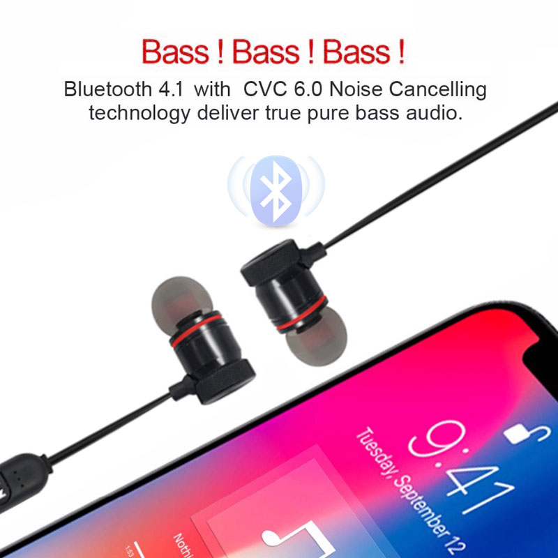 50 Bluetooth Earphone Sports Neckband Magnetic Wireless Headset Stereo Earbuds Music Metal Headphones With Mic For All Phones82667