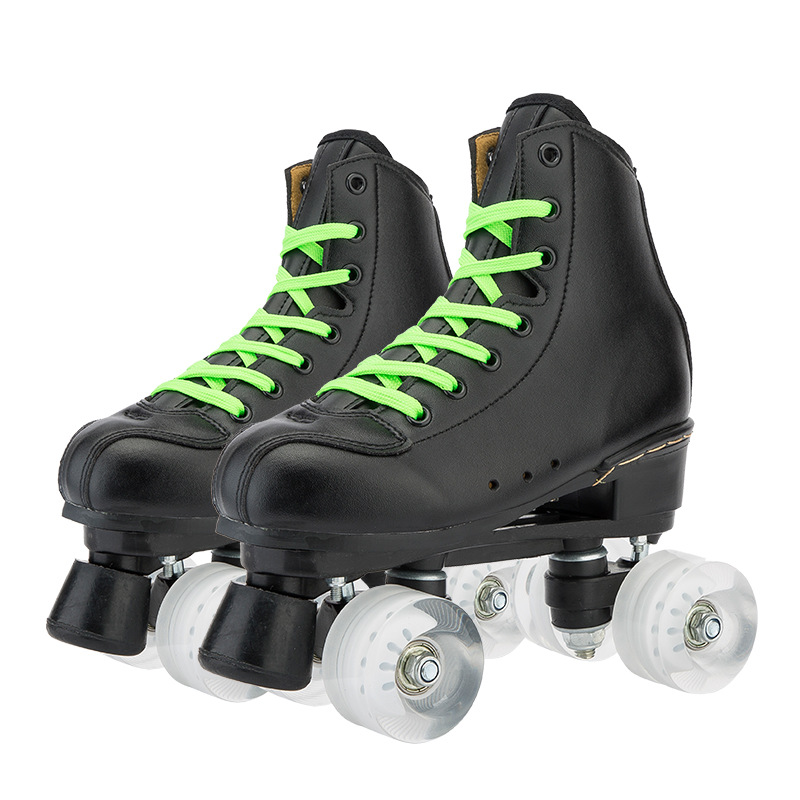 Black Roller Skates Double Line Skates Women Men Adult Two Line Skate Shoes Patines With White PU 4 Wheels Patins, Black pu wheels
Black Roller Skates Double Line Skates Women Men Adult Two Line Skate Shoes Patines With White PU 4 Wheels Patins, Black pu wheels