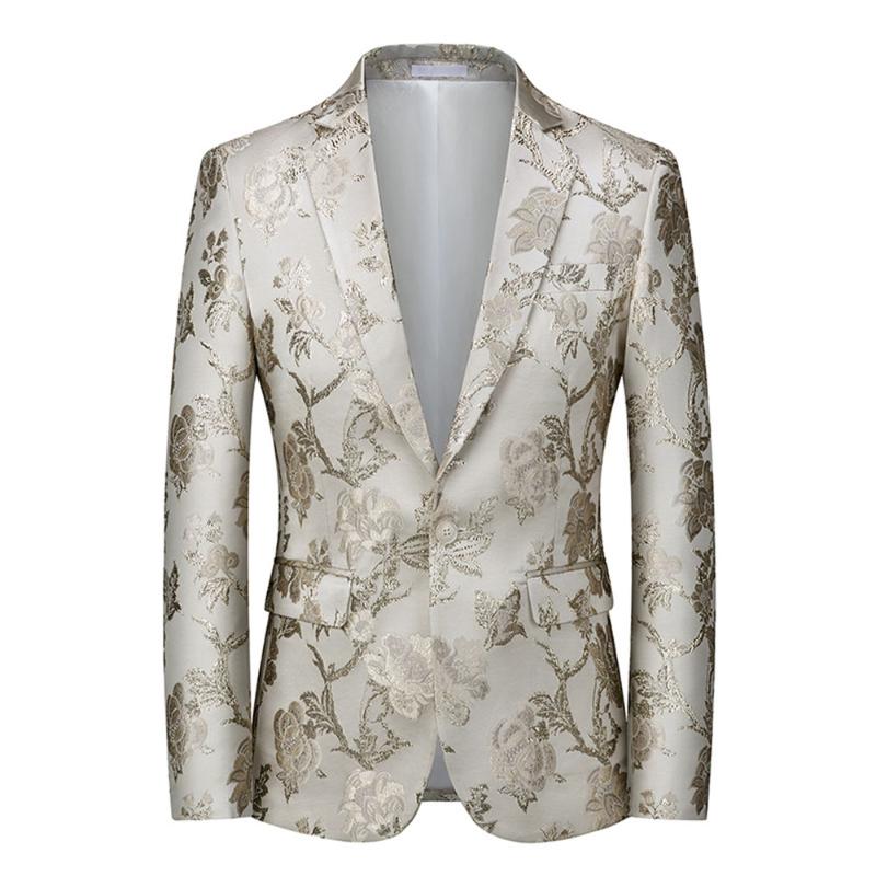 Men's Embroidery Blazer Floral Printed Casual Single Button Jacket Party Prom Coat Men Wedding Suit Jacket Masculine, Blue
Men's Embroidery Blazer Floral Printed Casual Single Button Jacket Party Prom Coat Men Wedding Suit Jacket Masculine, Blue