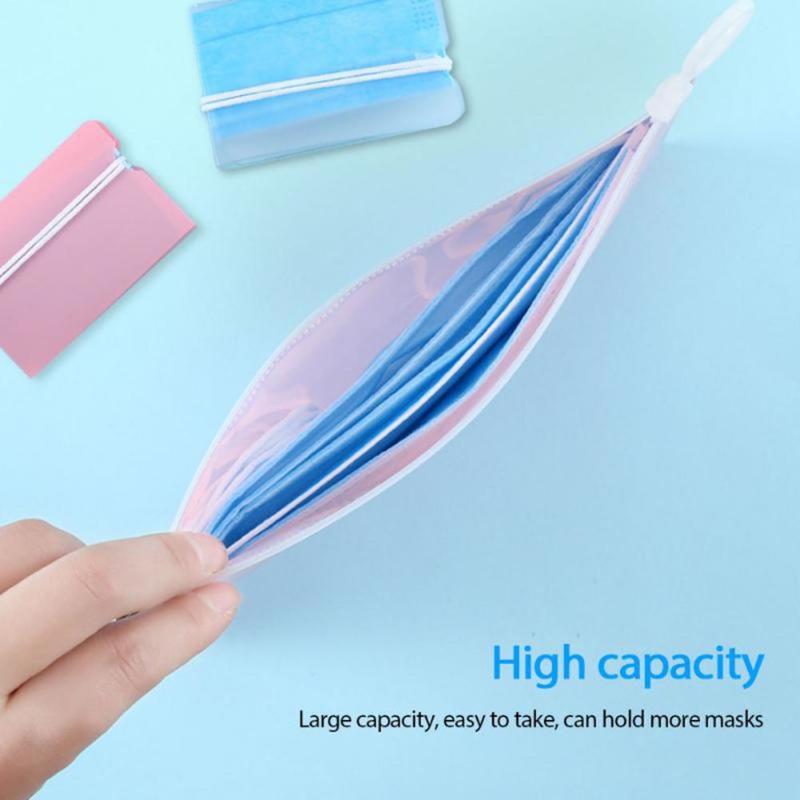 Face Mask Storage Bag Portable Facemask Holder Face Mask Storage Box Case Save Cover Bag