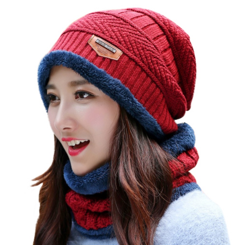 Leisure Warm Knitted Hat + Muffler Snowflake Chapeau Cap Hockey Ski Beanies for Women and Men Autumn Winter
Leisure Warm Knitted Hat + Muffler Snowflake Chapeau Cap Hockey Ski Beanies for Women and Men Autumn Winter