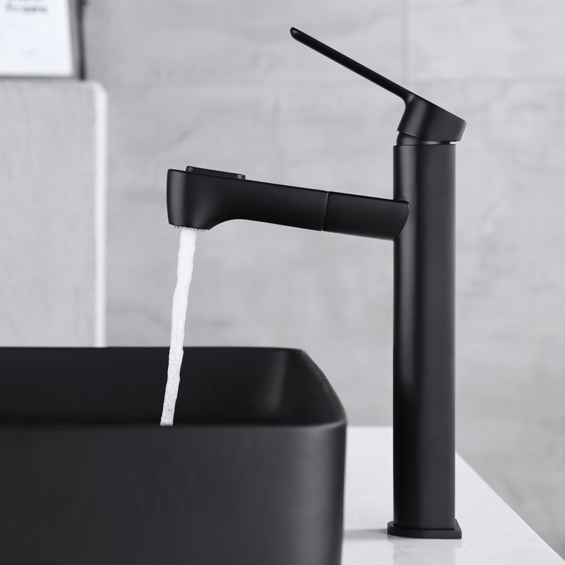 bathroom basin faucet Brass Water Faucet bathroom sink tap with pull out shower head single lever wash head black
bathroom basin faucet Brass Water Faucet bathroom sink tap with pull out shower head single lever wash head black