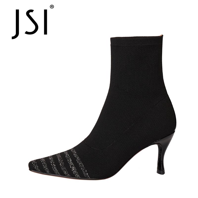 JSI Sexy Ankle Boots Woman Winter Woof High Quality Pointd Toe Boots Ladies High Thin Heel Blingbling Plaid Ankle JO665, Black
JSI Sexy Ankle Boots Woman Winter Woof High Quality Pointd Toe Boots Ladies High Thin Heel Blingbling Plaid Ankle JO665, Black