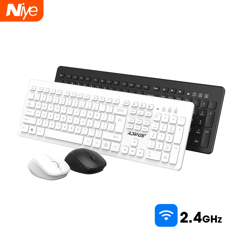 Ergonomic Wireless Keyboard Mouse Set 2.4G Office Gaming USB Full-size Keyboard Mouse Combo Set For Notebook Laptop Desktop PC
Ergonomic Wireless Keyboard Mouse Set 2.4G Office Gaming USB Full-size Keyboard Mouse Combo Set For Notebook Laptop Desktop PC